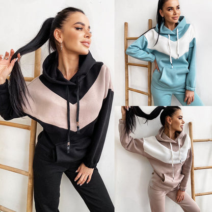 Two Piece Sports And Leisure Sweater Suit