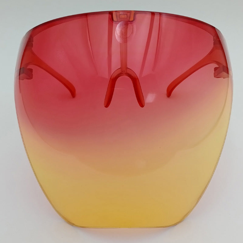 Face Screen Anti-droplet Anti-fog Windproof Eye Protection Dustproof Lampblack Mask Transparent Full Face Head Cover