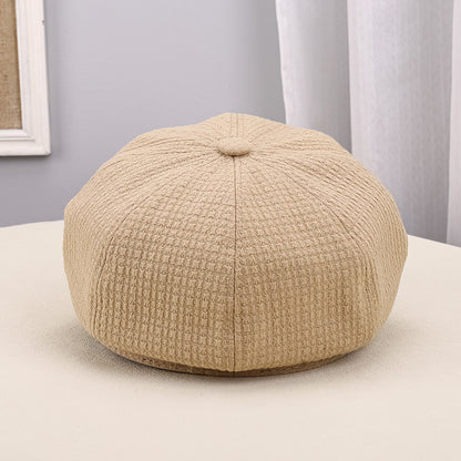 Women's Outdoor Warm Sunshade Pleated Octagonal Hat