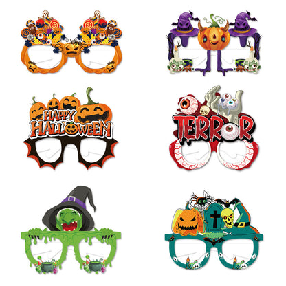Halloween Paper Glasses Scene Decoration Funny