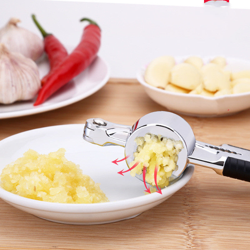 Multifunctional manual pressure garlic zinc alloy clip twist mixing garlic pounder garlic mashed garlic for stainless steel kitchen tools.