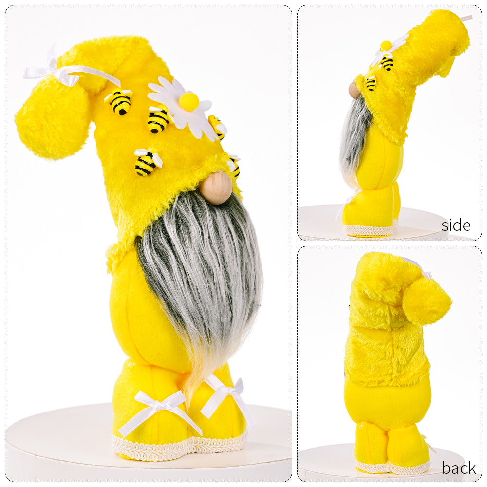 Bee Standing Ornament Doll Faceless Doll Elf Doll Creative Children