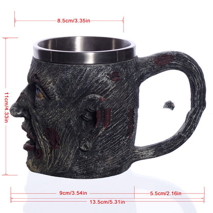 Resin Skull Water Cup Mug Beer Mug Creation