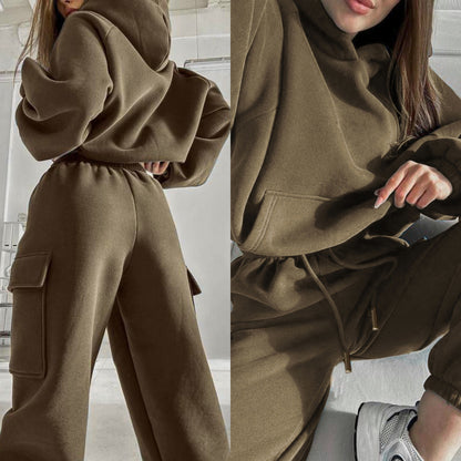 Fashion Sports And Leisure Hoodie Set