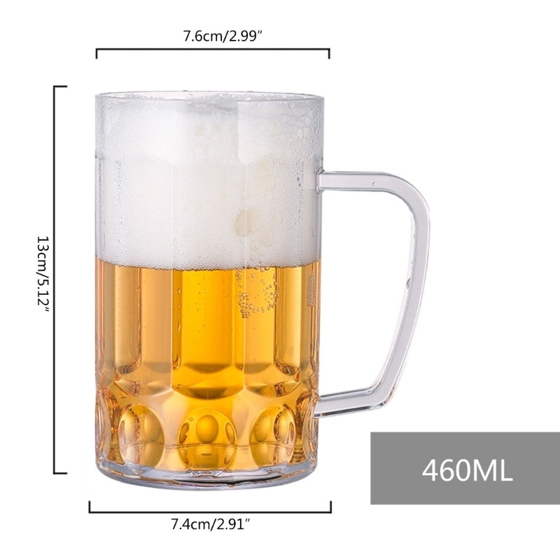 Household Large-capacity Acrylic Drop-proof Beer Mug With Handle