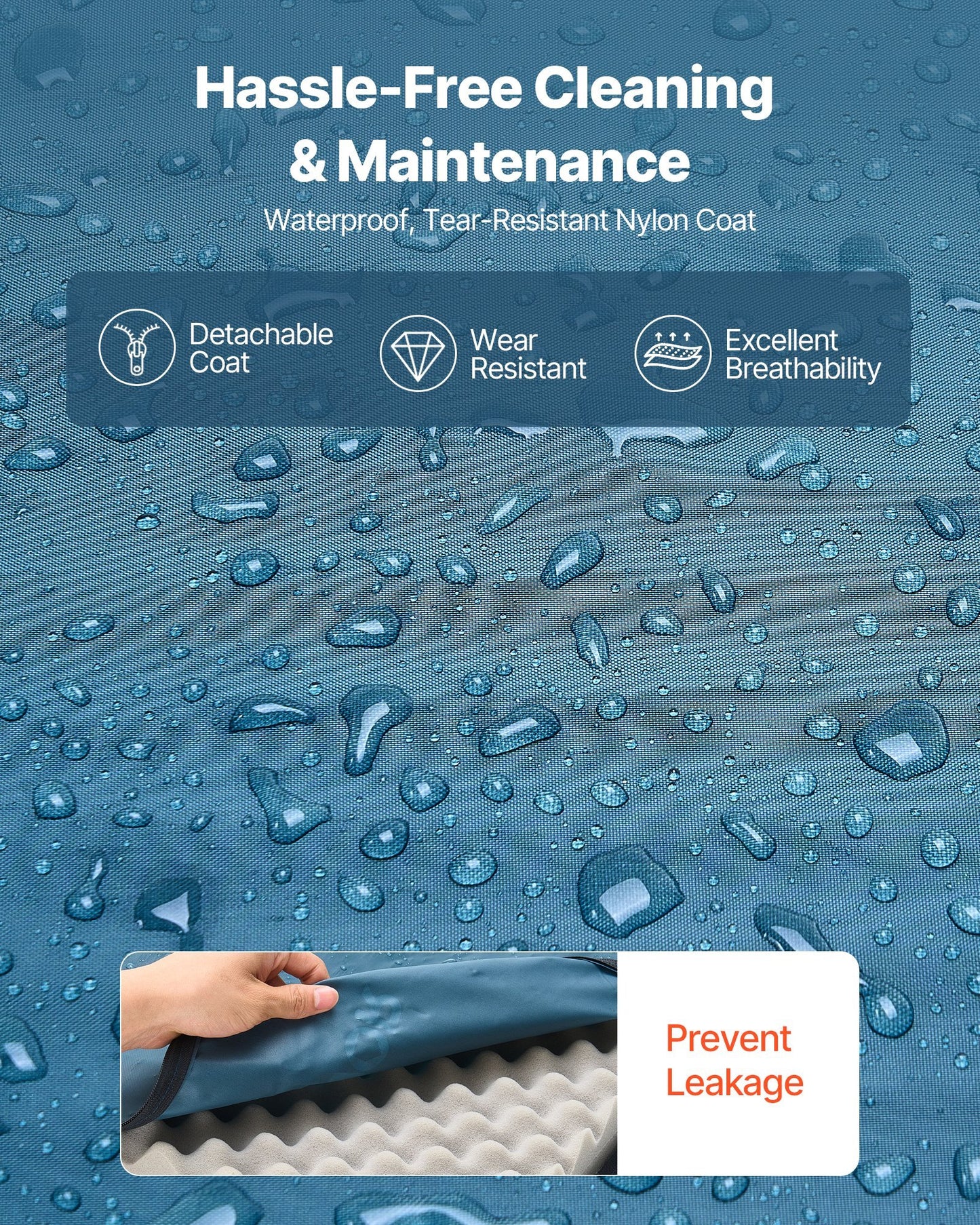 Hospital Medical Bed Mattress 3.5-Inch Water Resistant Non Slip Home Foam