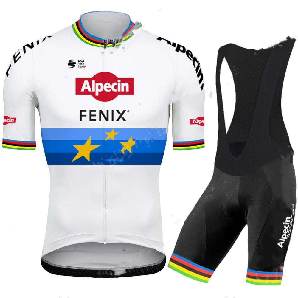 Short-sleeved Bib Cycling Jersey Suit