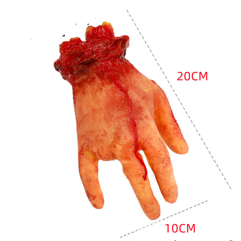 Halloween Horror Props Haunted House Chamber Broken Blood Hands And Feet Horror Bar Decoration Whole Toy Eye Beads Heart