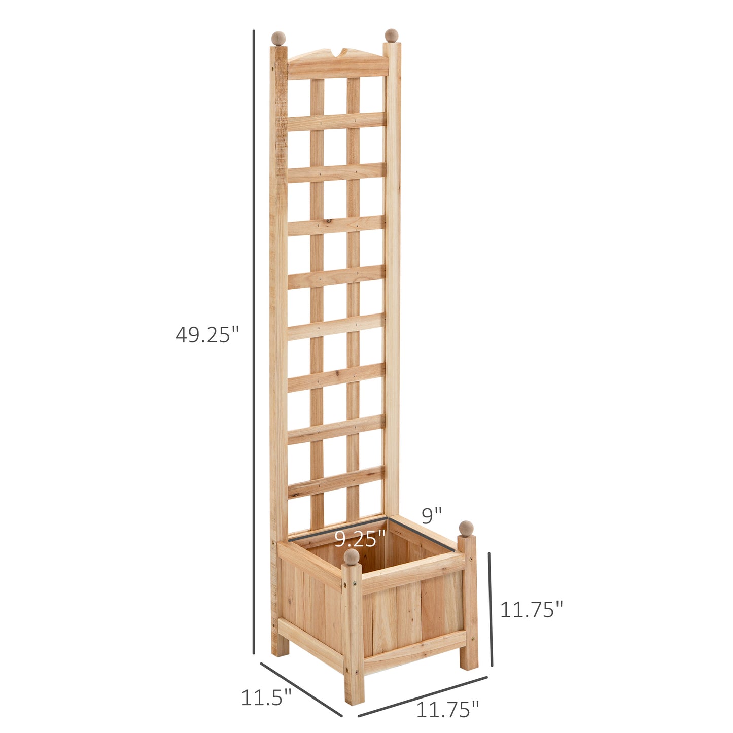 Raised Garden Bed with Trellis