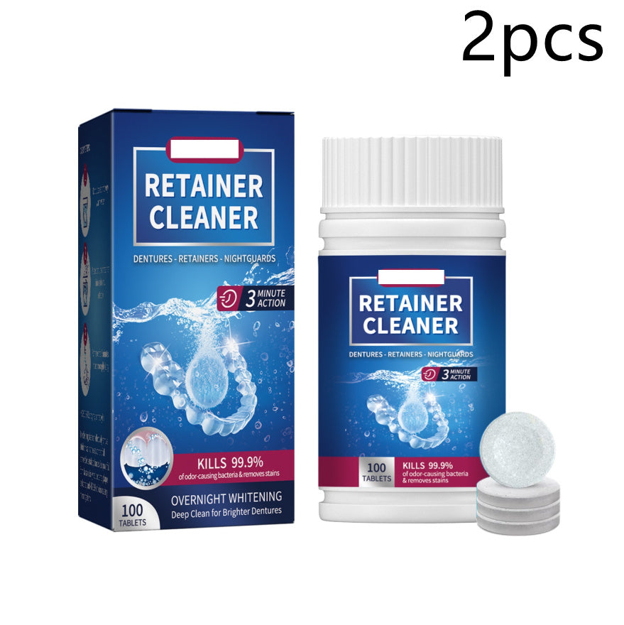 False Tooth Clean Sheet Dazzling White Denture Oral Cleaning