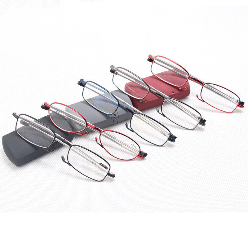 Folding reading glasses