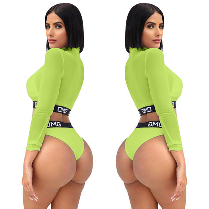 Sexy Bikini Mesh Three-piece Set