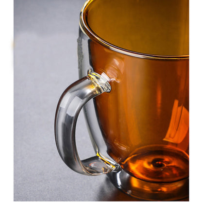 High borosilicate glass double cup coffee cup