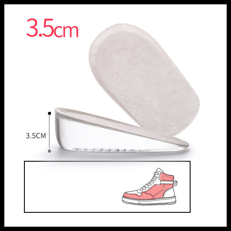 2 pairs of invisible silicone inner heightening insoles