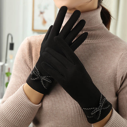 Women's Winter Fleece Warm Fashion Gloves