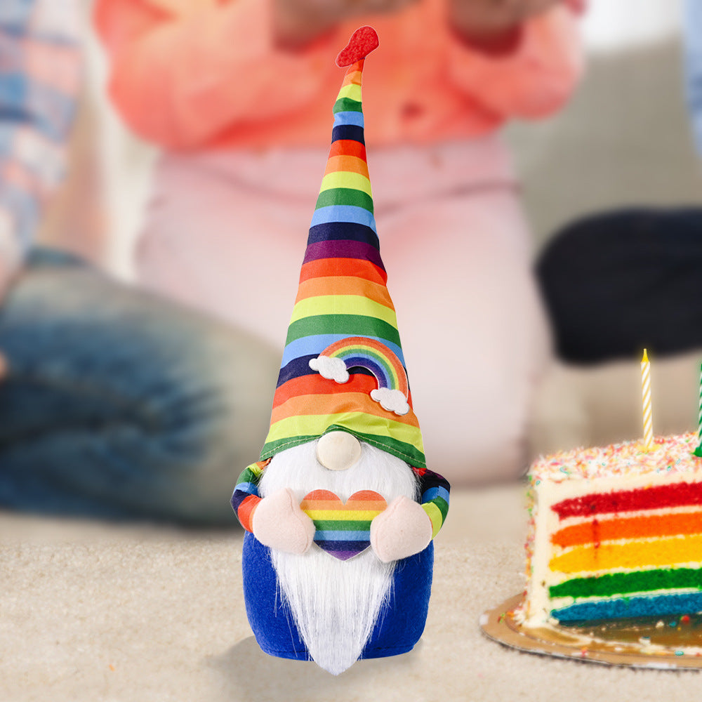 Rainbow Doll Faceless Doll
