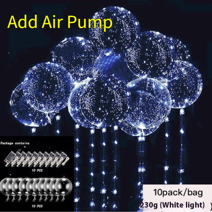 Helium Floating Air Led Glowing Balloon Party Decoration Balloon