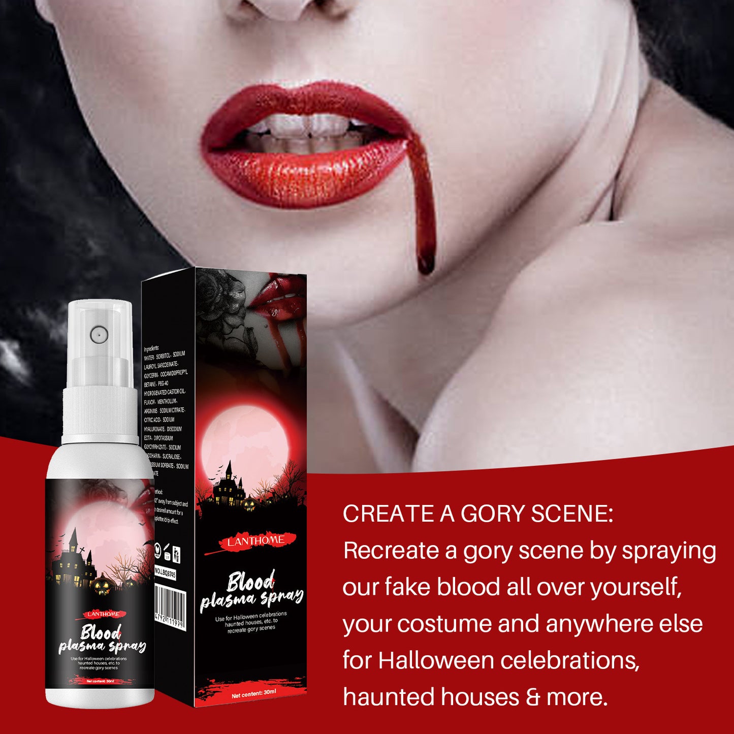 Halloween Plasma Spray Emulational Decoration