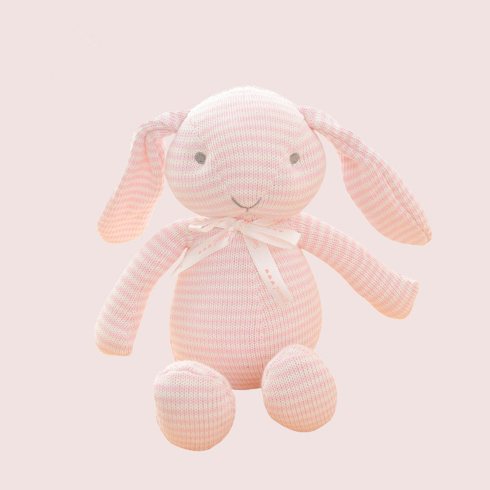 Baby comfort doll woolen doll animal doll knitted toy