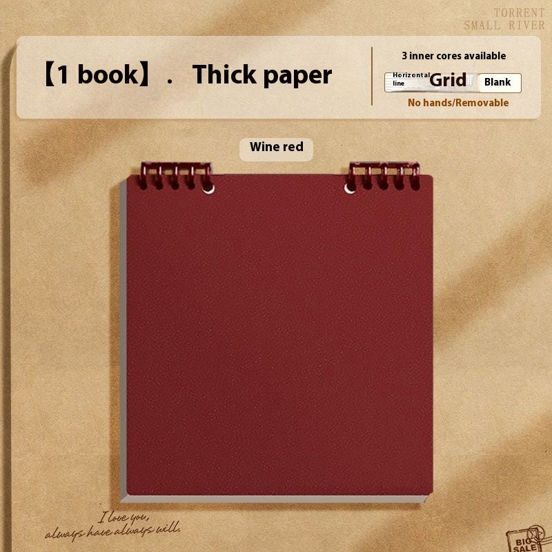Simple Flip Up Detachable Chip Notebook
