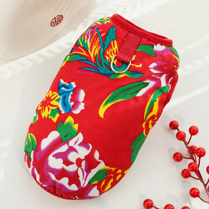 New Year Dress Dress Pet Dog Cat Clothes