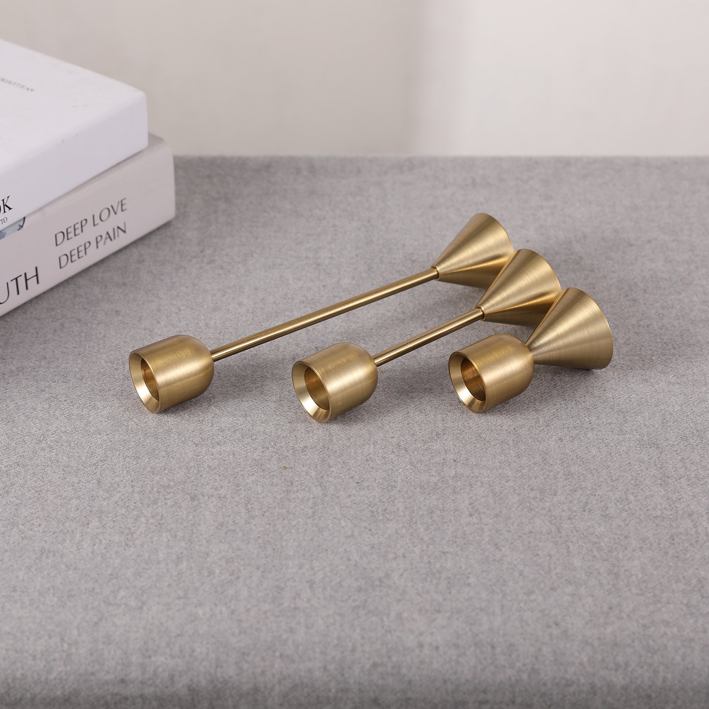Copper Aluminum Metal Candle Holder Wedding Shooting Props Household Vintage Candle Holder