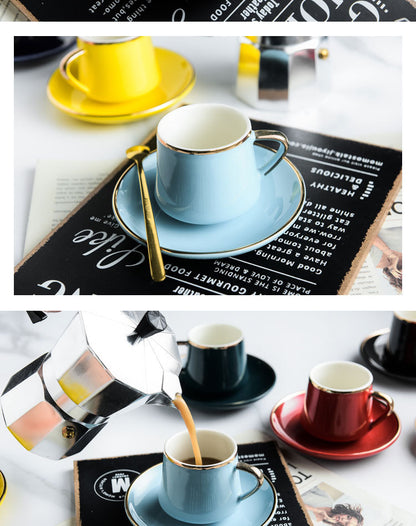 Creative Turkish Ceramic Coffee Mug Macaron Color