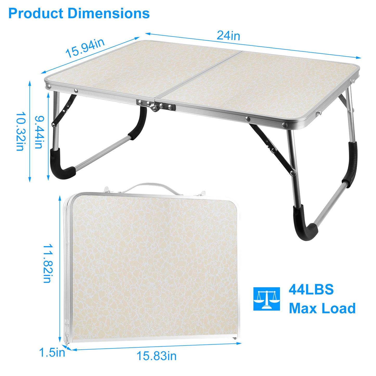 1Pc Foldable Laptop Table Notebook Bed Desk Breakfast Reading Writing Lap Tray For Sofa Couch Floor Dormitory
