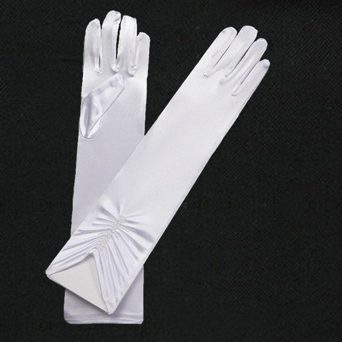 Double Row Beaded Gloves Wedding Winter