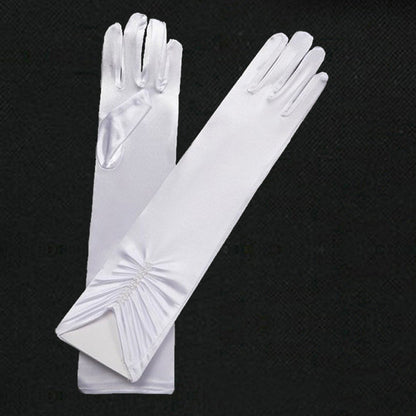 Double Row Beaded Gloves Wedding Winter