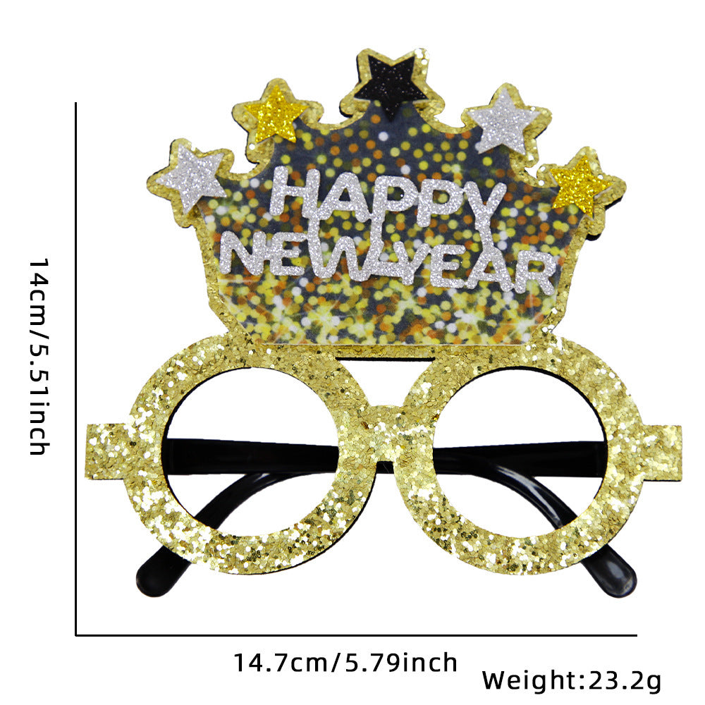 New Year Party Decoration Glasses Party Photo Props