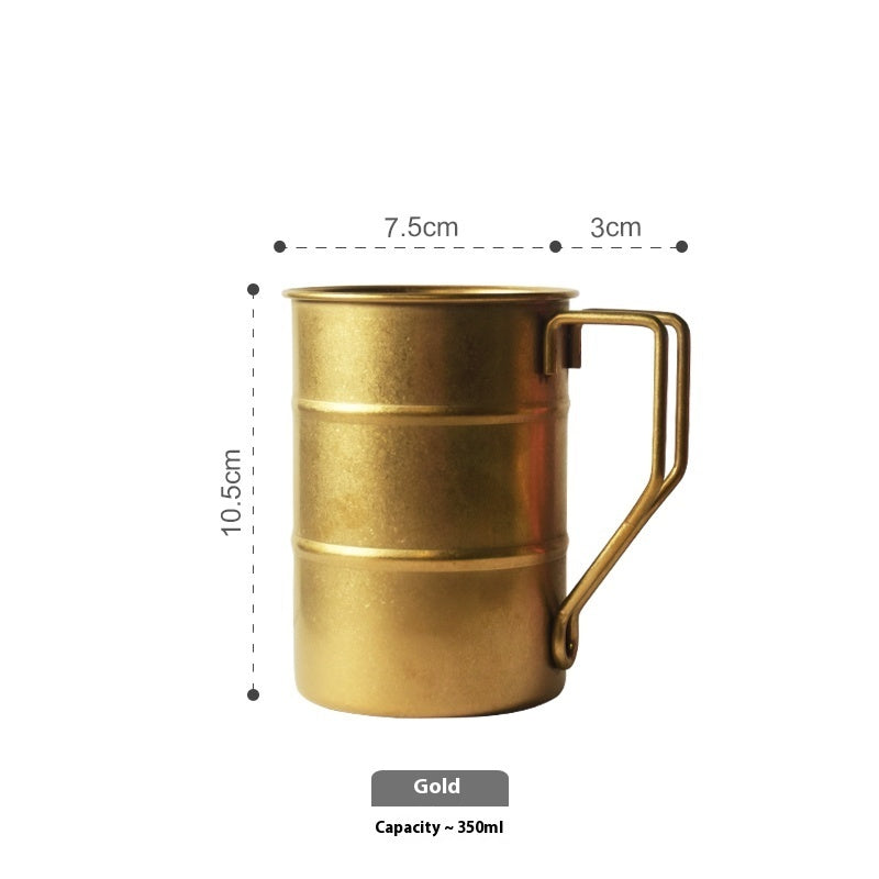 Distressed Camping Mug Outdoor Stainless Steel Coffee Cup