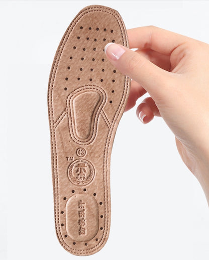 Men's And Women's Leather Sweat-absorbent And Breathable Leather Insoles, Manufacturers Wholesale Insoles, Deodorant Thickened Insoles