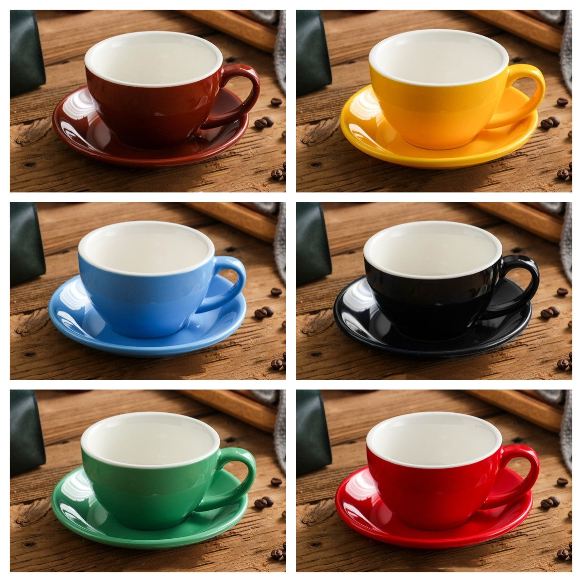 Scandinavian Style Cappuccino Coffee Cup Set