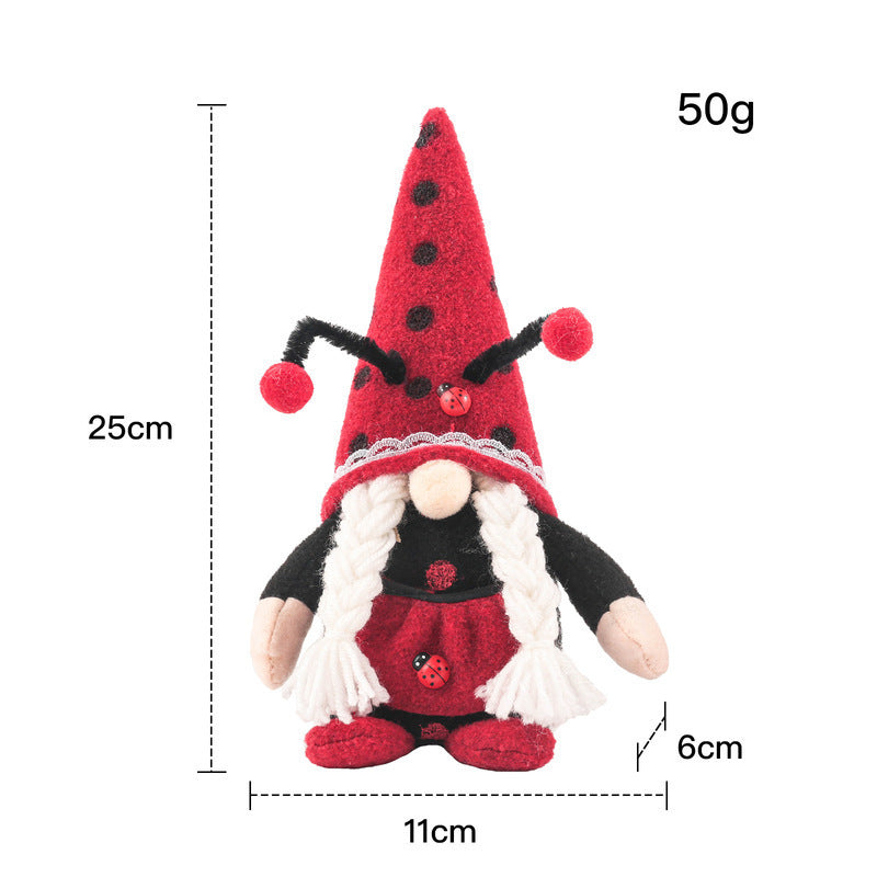 Festive Decoration Ladybug Doll Doll Ornament