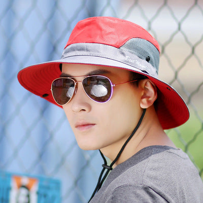 Outdoor Fisherman UPF 50 Sun Hat Bucket Summer Men Women Fishing Boonie Hat Sun UV Protection Long Large Wide Brim Bob Hiking