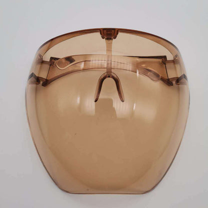 Face Screen Anti-droplet Anti-fog Windproof Eye Protection Dustproof Lampblack Mask Transparent Full Face Head Cover