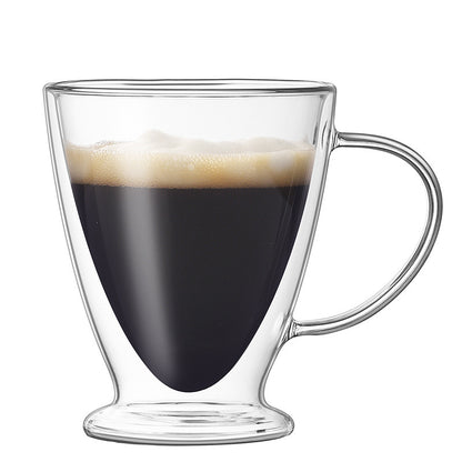 Double Layer Glass Cup Transparent Coffee Cup