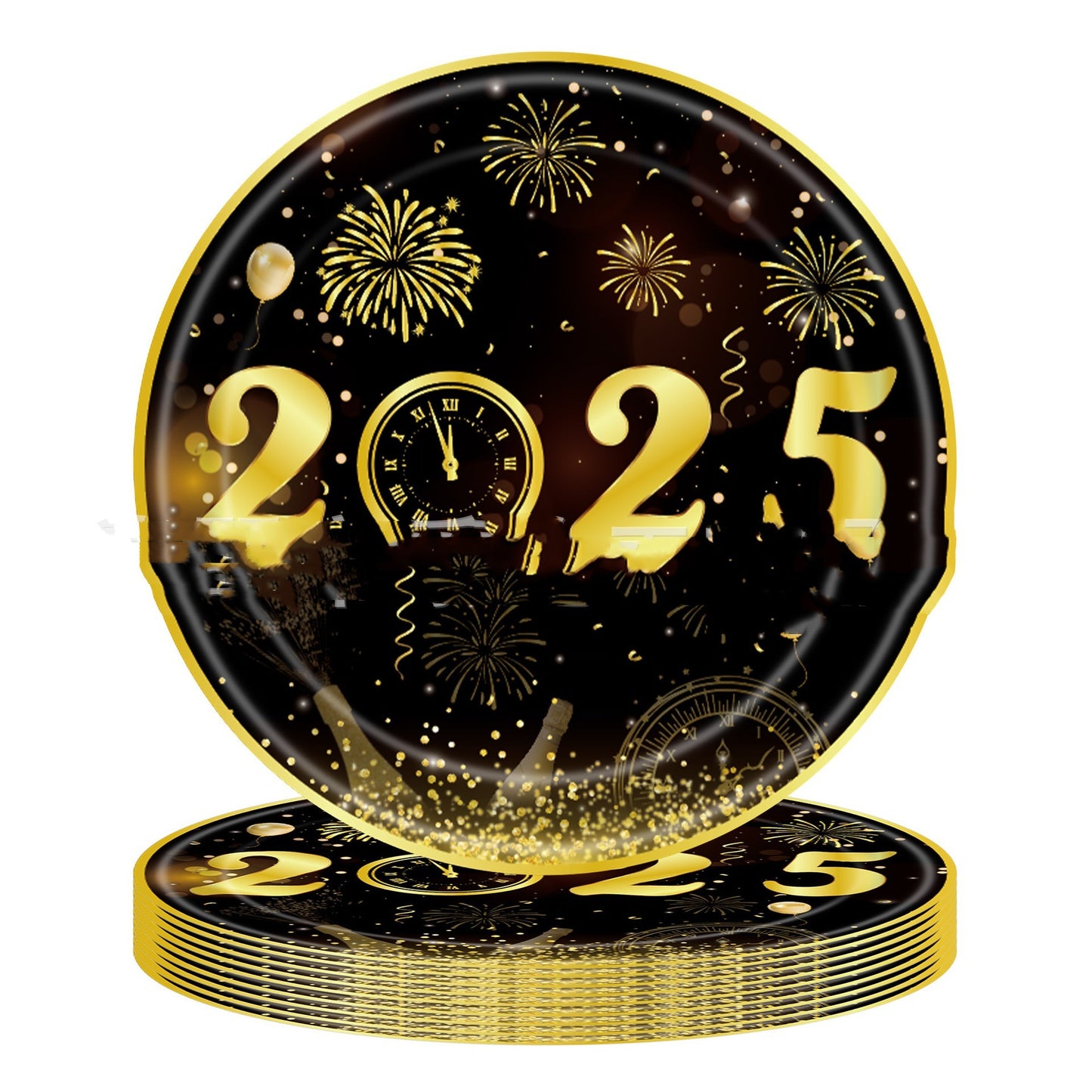 Happy New Year Tablecloth Decoration Disposable