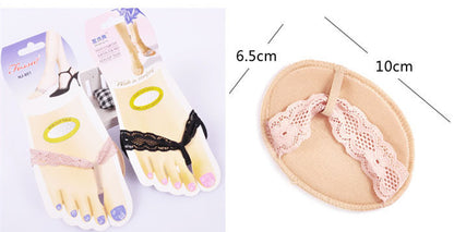 Thickened Super Soft Forefoot Pad High-heeled Shoe Insoles Invisible Foot Cushions