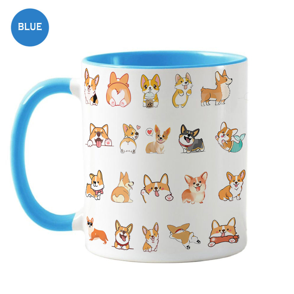 Corgi Ceramic Mug Office Home Coffee Cup