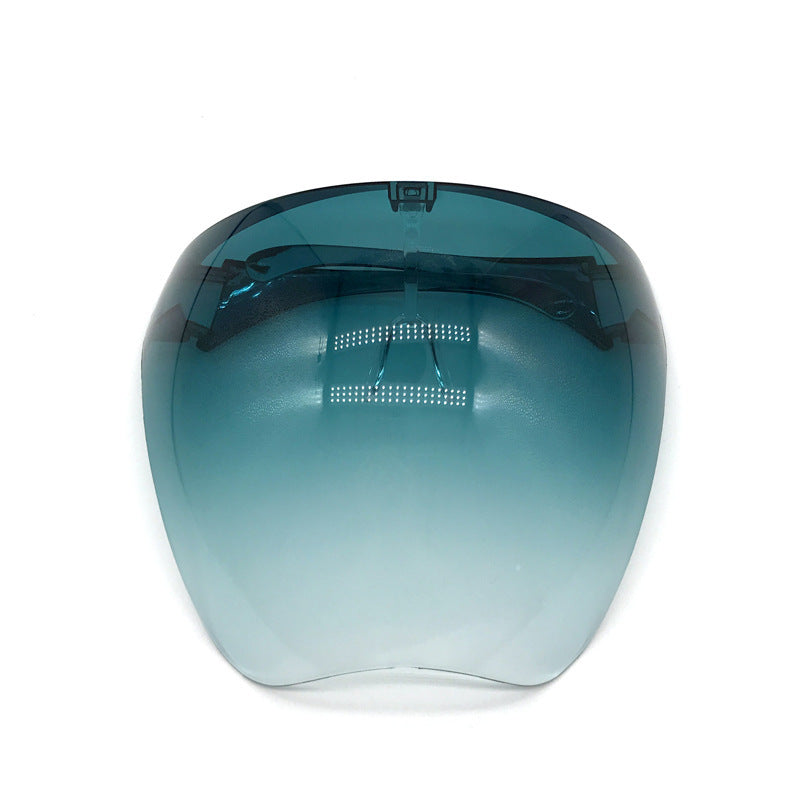 Face Screen Anti-droplet Anti-fog Windproof Eye Protection Dustproof Lampblack Mask Transparent Full Face Head Cover