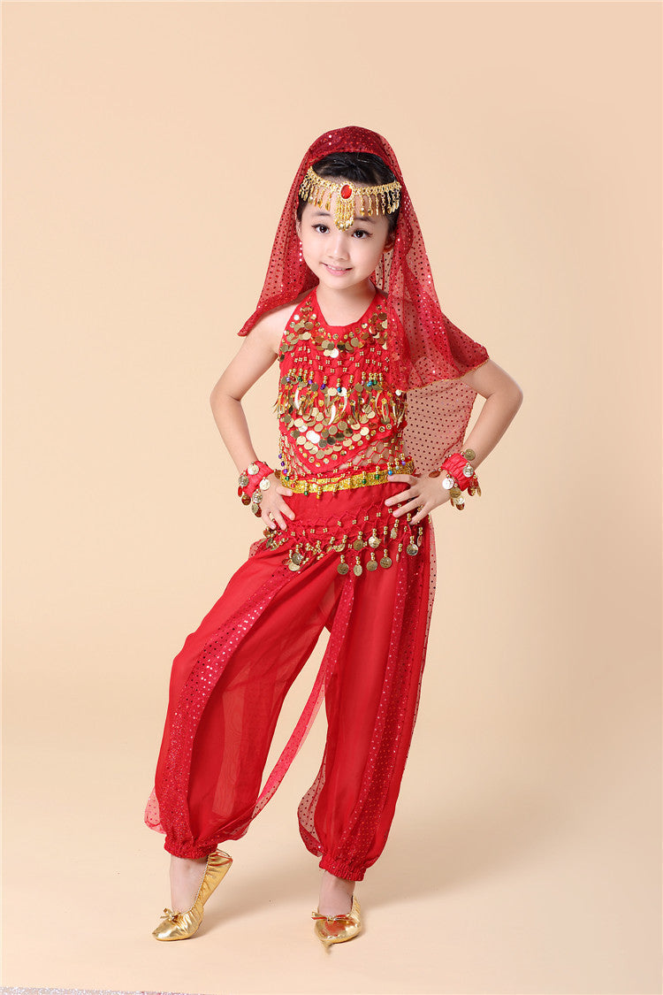 Yongda Jiayi Children's Belly Dance Highlight Suit Children's Indian Dance Performance Costume Children Performance Wear