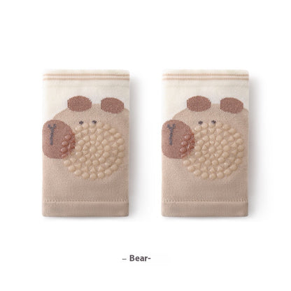 Baby Kneecap Cute Cartoon Mesh Thin Toddling Fall Protection Protective Gear Children Crawling Non-slip Kneecap
