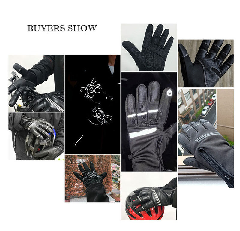 Winter Warm Riding Gloves Plus Fleece Touch Screen Gloves