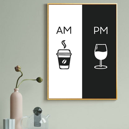 Modern Nordic style canvas painting kitchen restaurant decoration