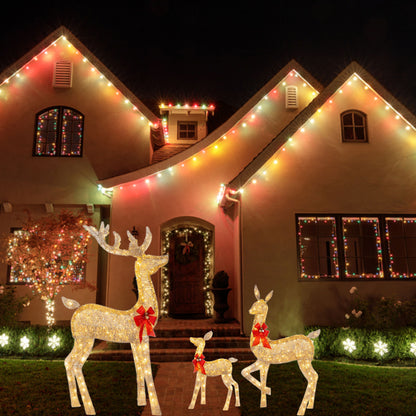 Christmas Deer Lighting Happy New Year