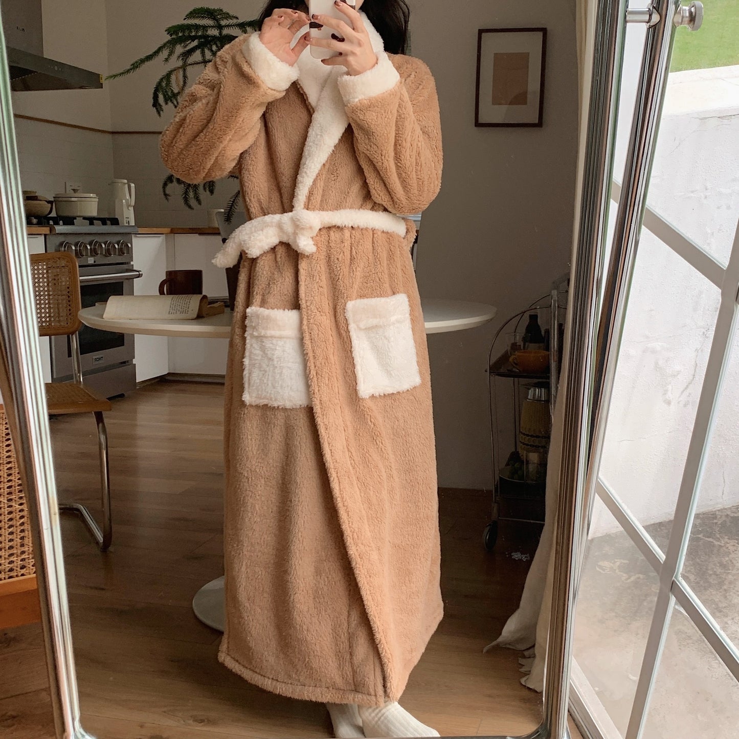 Coral Fleece Japanese Bathrobe Bathrobe Homewear Pajamas