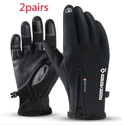 Motorcycle Gloves Moto Gloves Winter Thermal Fleece Lined Winter Water Resistant Touch Screen Non-slip Motorbike Riding Gloves