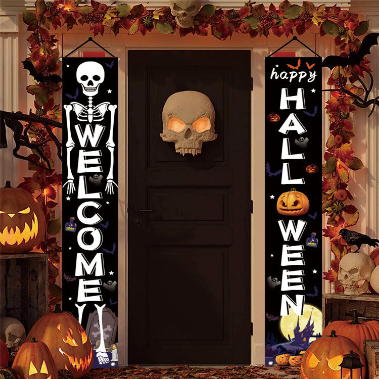Halloween Curtain Hanging Banner Party Decoration